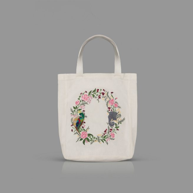 Floral Wreath Tote